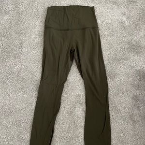 Lululemon Align Leggings in Dark Green Size 2
